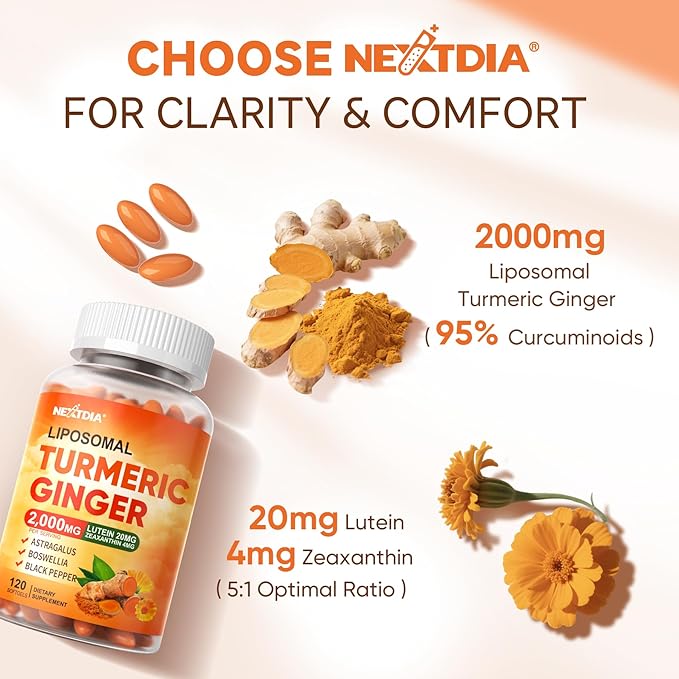 Vegan Omega 3 D3K2 Supplement + Liposomal Turmeric Ginger Lutein Supplement