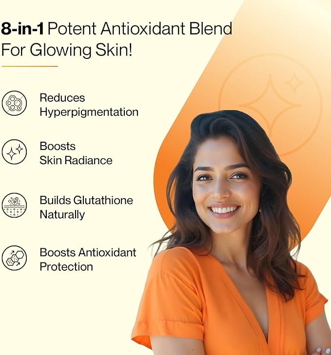 SETU Glutathione Effervescent Tablets with 500mg L-Glutathione &amp Vitamin C | Sugar-Free Antioxidant Supplement | Mixed Berry (Pack of 4)