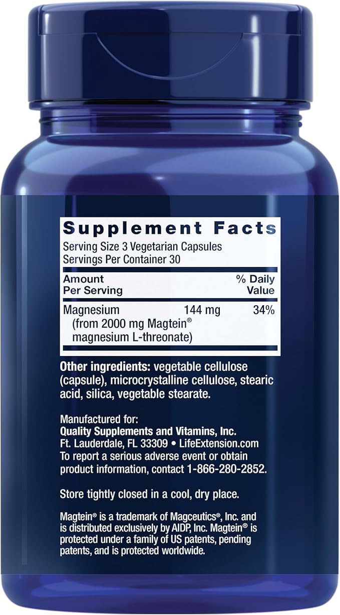 Life Extension Super R-Lipoic Acid – Longevity Supplement for Oxidative Stress Defense &amp Neuro-mag Magnesium L-threonate Magnesium L-threonate