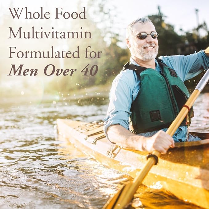 Garden of Life Organics Whole Food Multivitamin for Men 40+ 60 Tablets Vegan Mens Multi for Health Well-Being Certified Organic Whole Food Vitamins Minerals for Men Over 40 Mens Vitamins