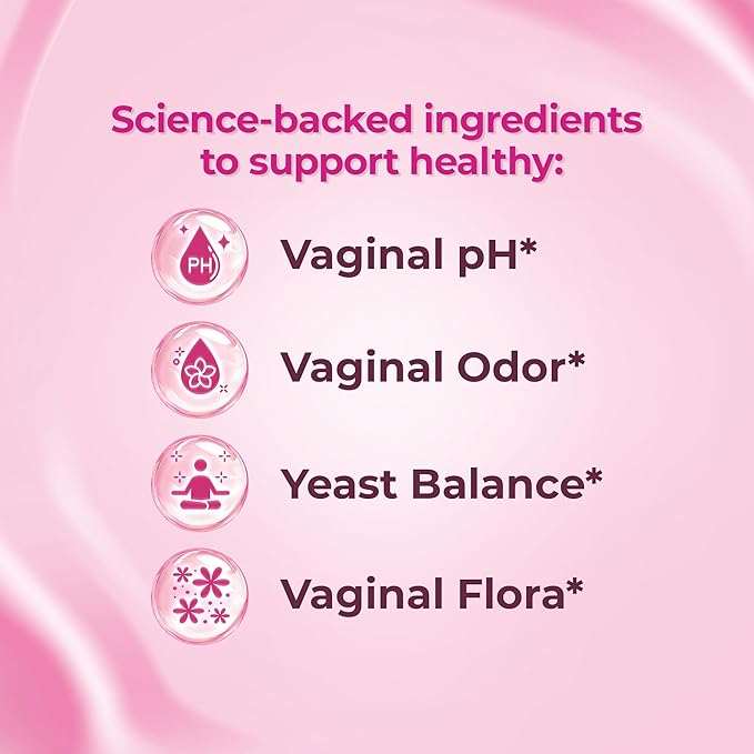 Vaginal Probiotics for Women Vaginigal Health Prebiotic + Probiotic 15 Billion CFUs 60 Capsules - Clinically Tested for UTI Prevention pH Balance &amp Vaginal Flora Wellness
