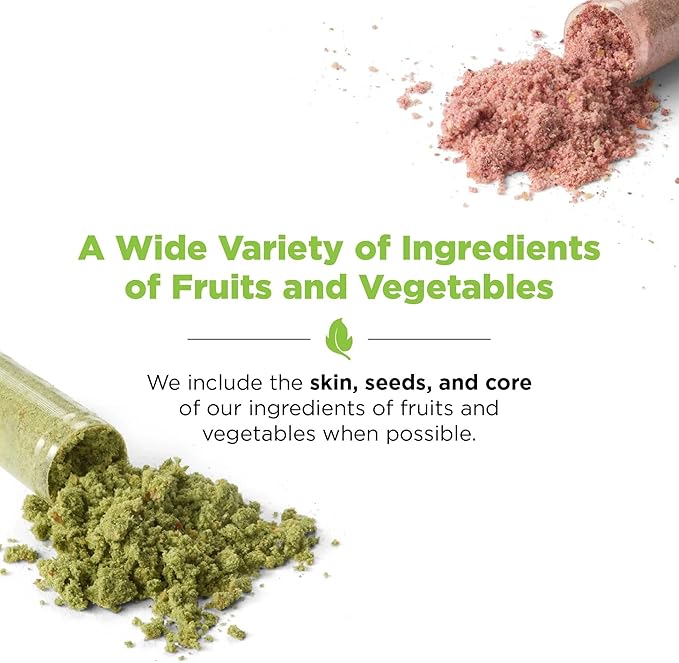 Balance of Nature Fruits &amp Veggies Supplements - Whole Fruit and Vegetable Ingredients for Women Men and Kids - 90 Fruits Capsules 90 Veggies Capsules - 2 Sets