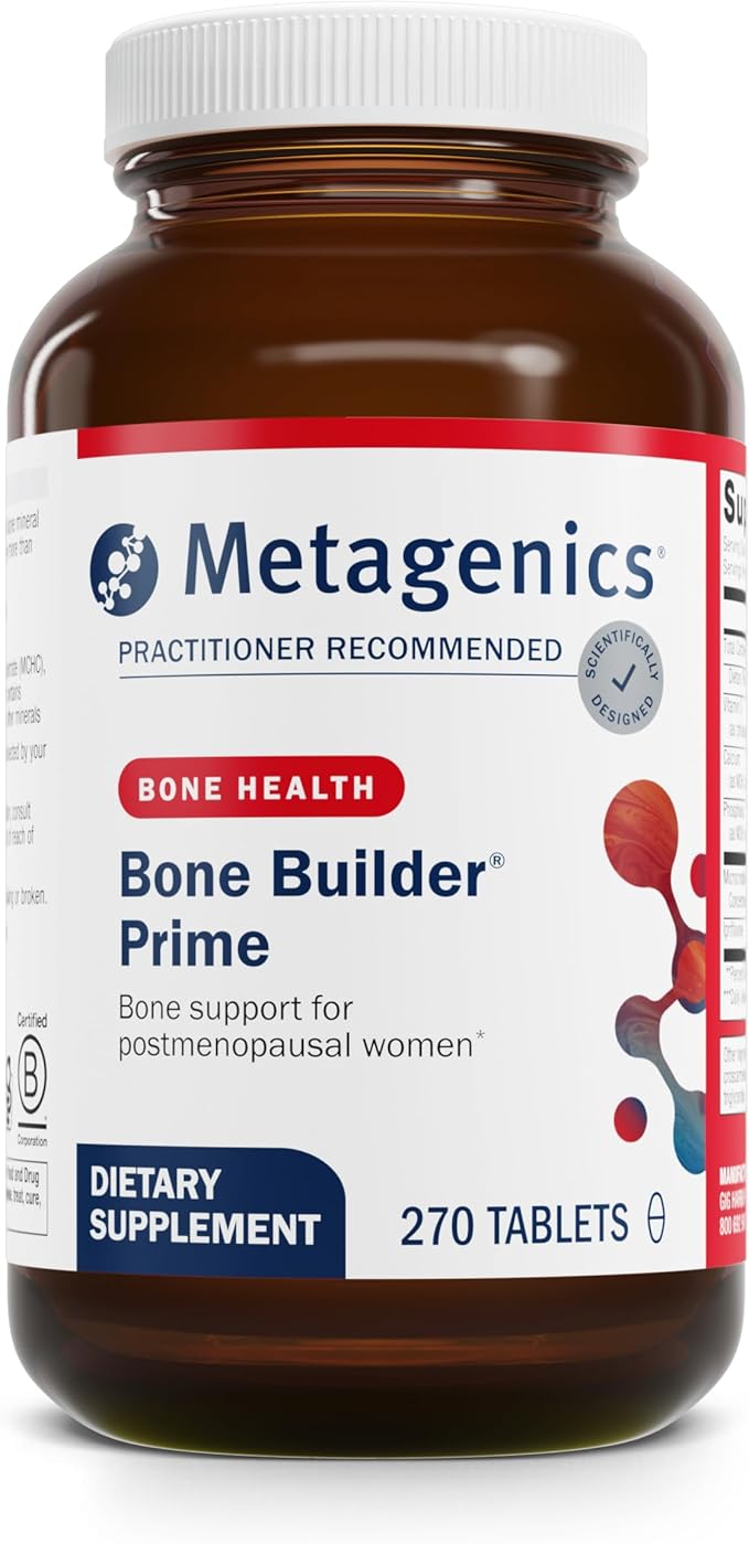 Metagenics Bone Builder Prime - MCHC Calcium Complex for Bone Density &amp Strength* - with Calcium Phosphorus Magnesium &amp Vitamin D* - Non‑GMO Gluten‑Free - 270 Tablets