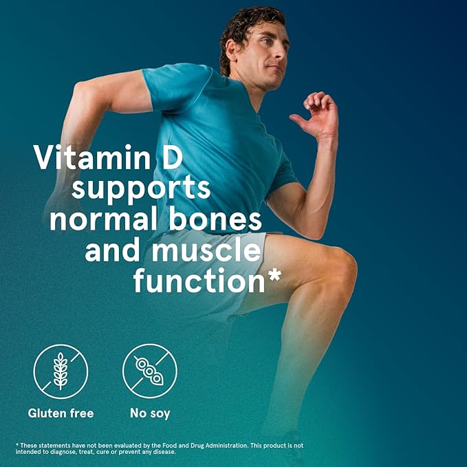 Puori Vitamin D3 Softgels 2500 IU (62.5 mcg) - Fast Absorbing Vitamin D3 Supplements for Immune System Support Bone Health &amp Density and Healthy Muscle Functions - Non-GMO &amp Gluten-Free - 24