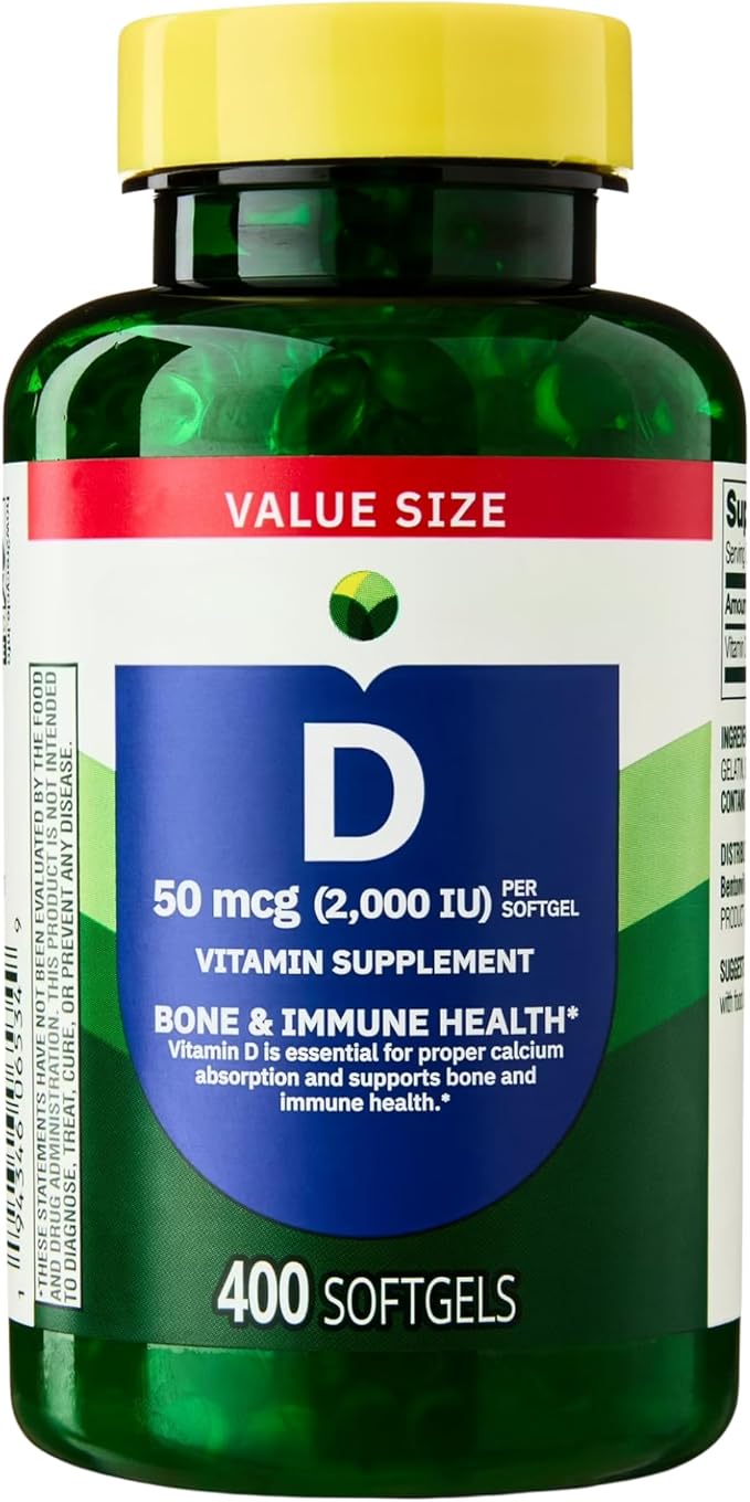 KP+ Vitamin D 50 mcg (2000 IU) | Bone &amp Immune Health | 400 Softgels | Pack of 1