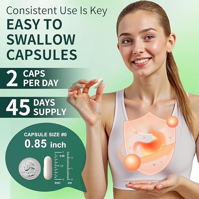 GLP-1 Supplement for Women &amp Men - Natural GLP 1 Support Glp Activate Glp1 Booster for Appetite Suppressant Immune Gut Metabolism Energy GLP-1 Levels &amp Overall Health - 90 Capsules