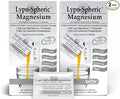 Lypo-Spheric Magnesium L-Threonate – 30 Packets – 77 mg Magnesium Per Packet – Liposome Encapsulated for Maximum Bioavailability – Professionally Formulated &amp 100% Non-GMO - 2 Pack