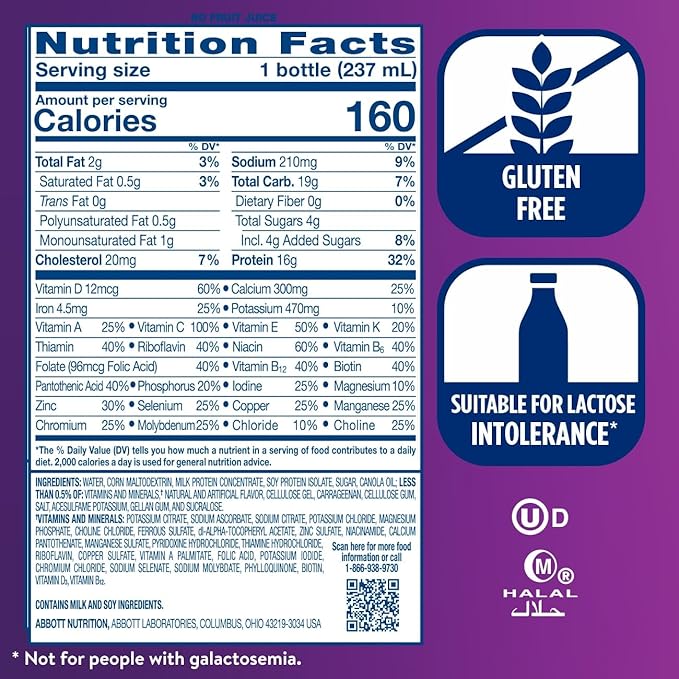 Ensure High Protein Strawberry Nutrition Shake Ready to Drink 16g Protein and 27 Vitamins and Minerals 8 fl oz 24 Pack