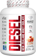 PERFECT Sports Diesel 100% New Zealand Whey Isolate Grass-Fed &amp Pasture Raised 5LB Salted Caramel