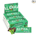 ALOHA Organic Plant Based Protein Bars Chocolate Mint 1.98 Oz (Pack of 12)