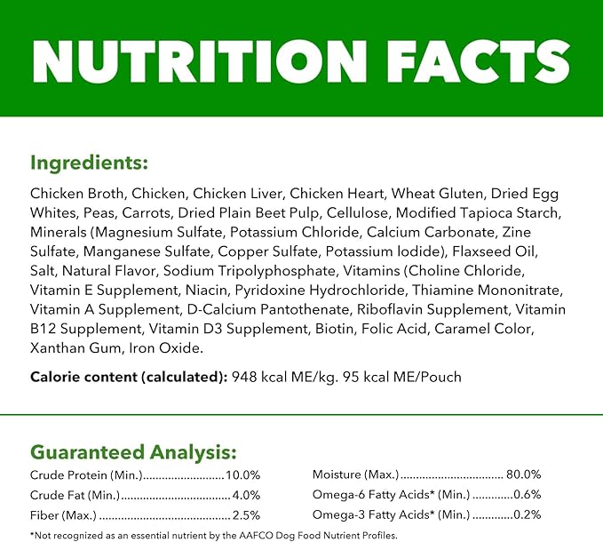 IAMS Proactive Health Adult Wet Dog Food Chicken Peas and Carrots Recipe 3.5 oz. Pouch (16 Count Pack of 1)