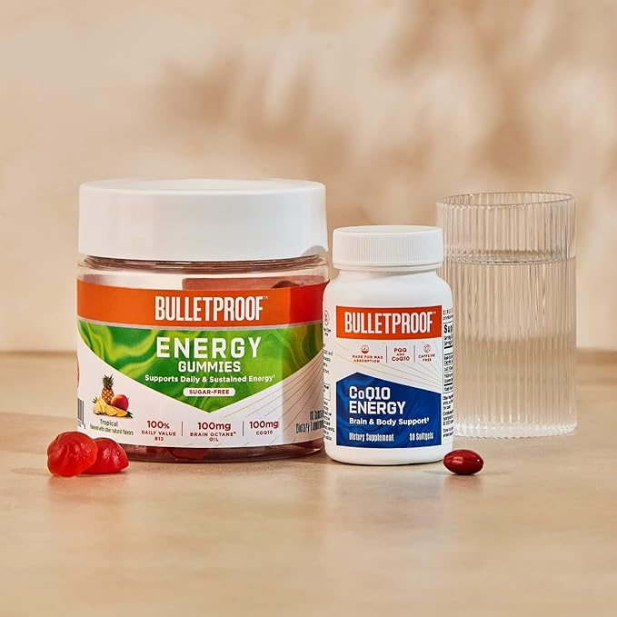 Bulletproof CoQ10 Energy Softgel 30 Count Supplement to Power Your Brain &amp Body