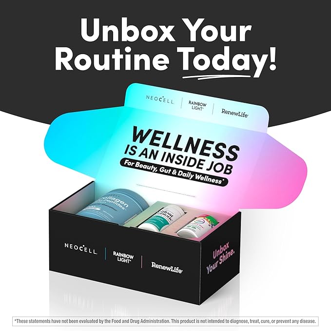 Women’s Debloat Beauty &amp Balance Bundle | 3-in-1 Bundle Pack | NeoCell Collagen Bio-Peptides Protein | Debloat Probiotic | Women’s One + Multivitamin