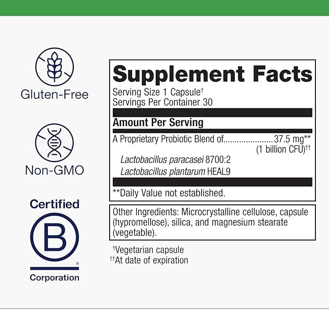 Metagenics UltraFlora Immune Booster Probiotic - Shelf-Stable Probiotic for Daily Immune Support* - Supports Healthy Nasal Sinus &amp Respiratory Function* - 30 Count
