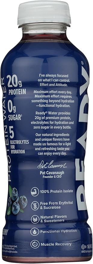 Protein Water Blueberry Blue 16.9 Fluid Ounce