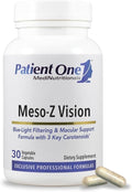 Patient One Meso-Z Vision | Supplement to Support Eye Health and Blue Light Filtering* | with Lutein Zeaxanthin and Meso-Zeaxanthin | 30 Capsules