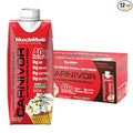 MuscleMeds Carnivor RTD Ready to Drink Protein Lactose Free Sugar Free 40g Isolate Protein Muscle Building Recovery Vanilla Cupcake 16.9 Fl Oz Liquid (Pack of 12)