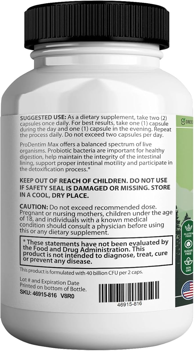 Oradentum Max Probiotic Supplement 40 Billion CFU 60 Capsules 30 Day Supply (3)