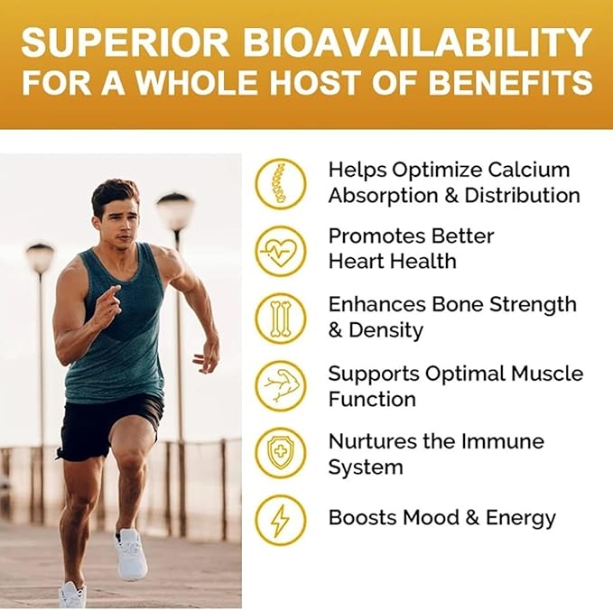 Extra Strength 4-in-1 Calcium 600mg + Vitamin D3 5000iu + K2 + B12 Natural Supplement Complex for Bone and Immune Health 2 Month Supply 120 Softgels