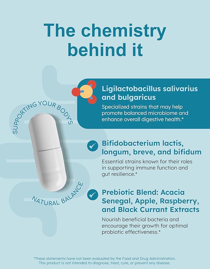 Daily Probiotics for Women &amp Men with Bifidobacterium Longum &amp Prebiotics + Probiotic for Women with Cranberry D-Mannose &amp Prebiotics + Mealtime Digestive Enzymes Lactase Lipase &amp Br