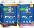 Sunwarrior Berry &amp Chocolate Organic Plant Based Protein Powder Set | Bundle &amp Save | Vegan Organic Protein Powder | Non-GMO Soy Dairy Filler &amp Gluten Free (32 Servings Chocolate 30 Servi