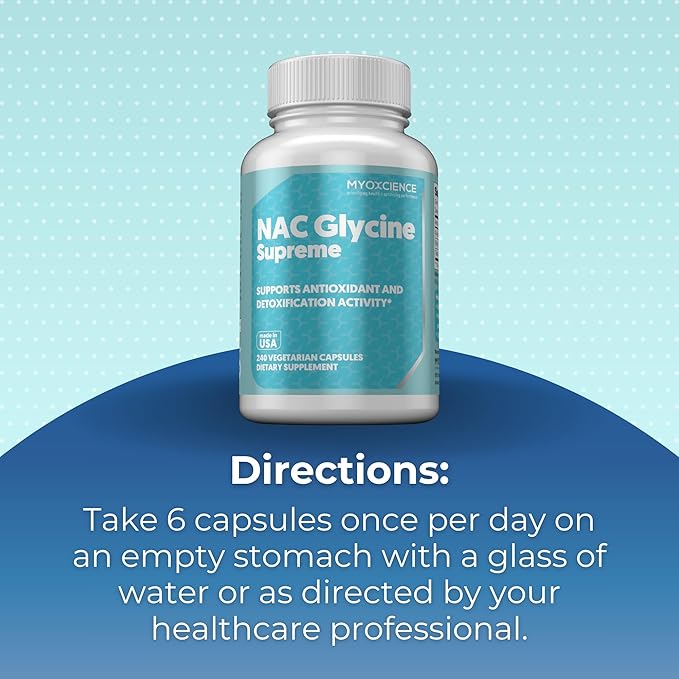MYOXCIENCE NAC Supreme Capsules | 1.6 G N-Acetyl-L-Cysteine per Serving | 40 Servings