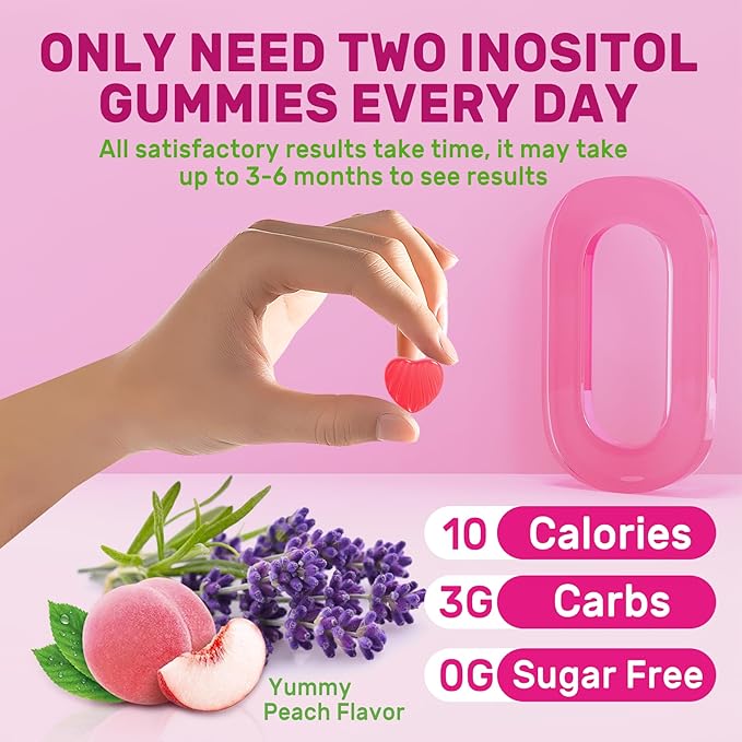 Bundle: Vitamin D3 K2 Filled Gummies &amp Inositol Gummies Ideal 40:1 Ratio Myo &amp D-Chiro