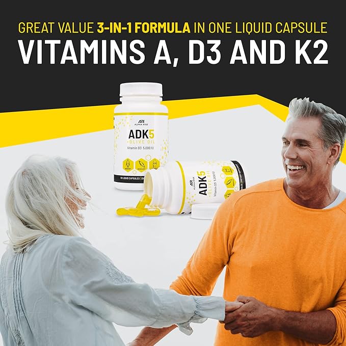 ADK 5 Vitamin Supplement + Beta Sitosterol - Natural Plant Sterols