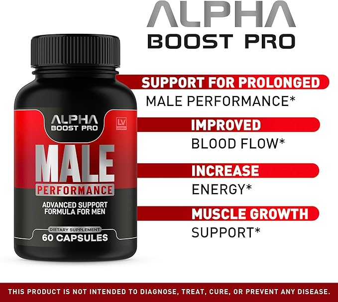 (2 Pack) Alpha Boost Pro Capsules Alpha Boost Pro Official Advanced Formula AlphaBoost Pro All Natural Pills Alfa Boost Pro for Overall Health Alpha Boost Pro Reviews 120 Capsules for 2 Months