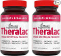 Master Supplements Theralac - 30 Capsules Pack of 2 - Multi-Strain Probiotic for Optimal Gut Health + Gas &amp Bloating Relief - Gluten Free - 60 Servings