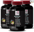 Elderberry Power - RESVERATROL COMLEX - Daily Energy Acai Berry Strength Grape Skin Strength Goji Berry Power Flavorful Energy Blueberry Balance Nutritional Support 3 Bottles 180 Capsules