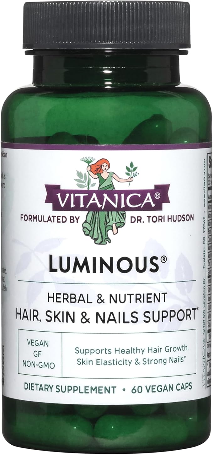 Vitanica Luminous Hair Skin and Nail Support Vegan 60 Capsules