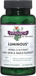 Vitanica Luminous Hair Skin and Nail Support Vegan 60 Capsules