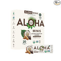 ALOHA Organic Plant Based Protein Bar MINIS |Coconut Chocolate Almond | 20 Count 24g Bars | Vegan Low Sugar Gluten Free Paleo Low Carb Non-GMO Stevia Free Soy Free No Sugar Alcohols