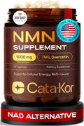 NMN Supplement – 4-in-1 NAD Supplement with Quercetin | TMG | Resveratrol – NMNH Alternative – Supports Cellular Energy &amp NAD+ Level – 60 Capsules – Third-Party Tested (1 Pack)