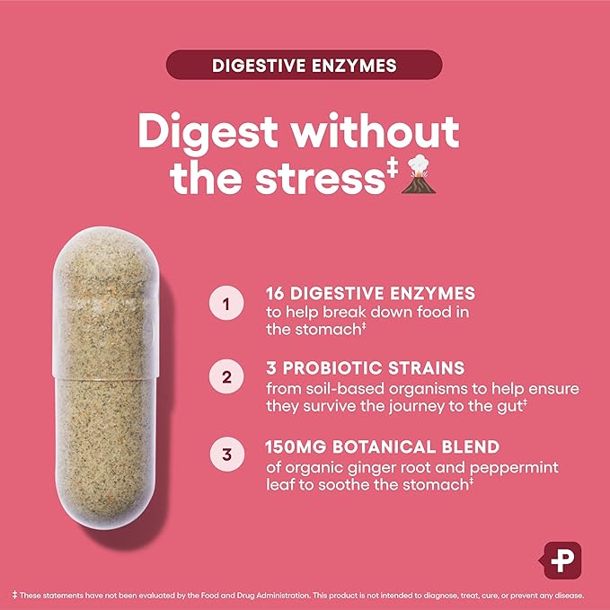 Physician's CHOICE Prebiotic-Probiotic + Digestive Multi-enzymes 60CT - Digestive Health Bundle