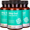 Ultra Gut Daily Cleanse - 15 Day Cleanse with Cascara Sagrada Senna Leaf Psyllium Husk Dietary Fiber 2.5B CFU Probiotics Gut Health Support Non-GMO 30 Capsules (3)