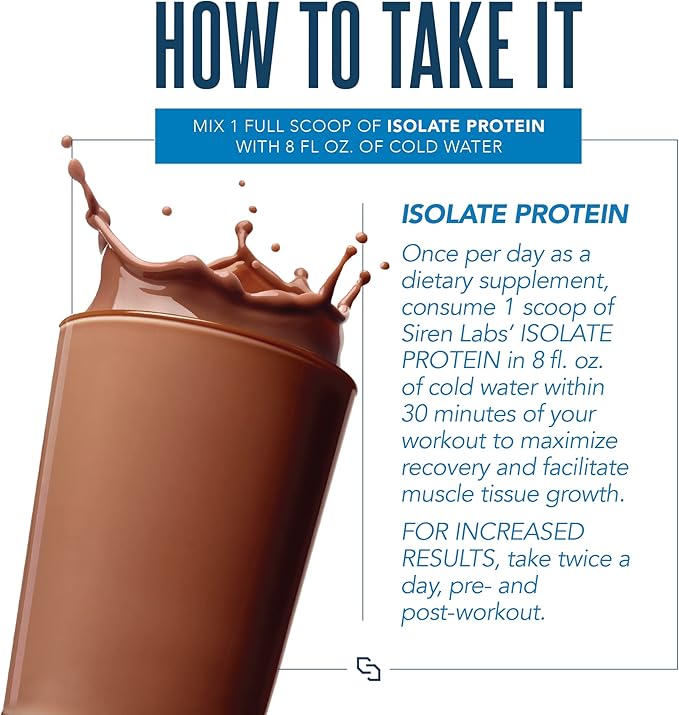 Isolate Premium Whey Protein Powder Keto Isolate and Hydrolysate with Amino Acids Including Glutamine for Lean Muscle Growth and Recovery - Decadent Chocolate (30 Servings)