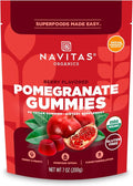 Navitas Organics Gummies – Berry Flavored Pomegranate Gummies – 1500mg Pomegranate Per Serving – Inner Radiance – USDA Organic Vegan Gluten Free Non GMO (7oz. Bag 20 Servings)