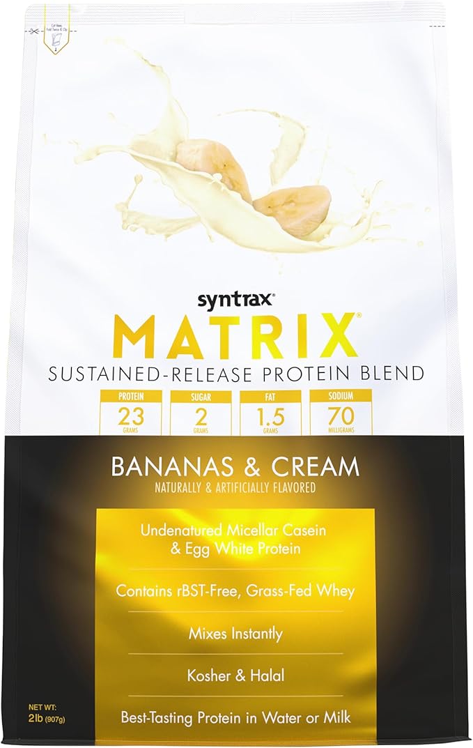 Syntrax Nutrition Matrix - Sustained-Release Protein Blend Bananas &amp Cream 2 lbs.
