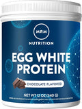 MRM Nutrition Egg White Protein | Chocolate Flavored | 23g fat-free protein | With digestive enzymes | Highest biological value | Clinically tested | 10 servings