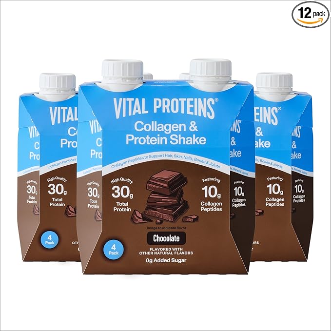 Vital Proteins® Chocolate Collagen &amp Protein Shake 30g Total Protein Including 10g Collagen Peptides Healthy Hair Skin Nails &amp Joints**