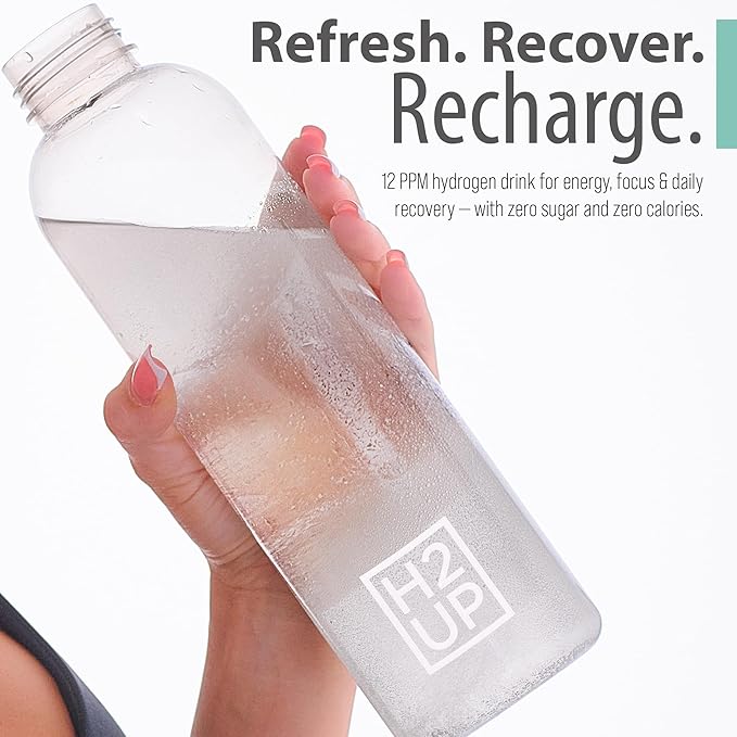 H2UP™ Sugar-Free Molecular Hydrogen Tablets – 60 Count – 12 PPM Hydrogen with Magnesium – Dissolvable Tablets for Clean Hydrogen-Infused Water