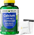 SV Calcium Plus Vitamin D Tablets Dietary Supplement Bone Health VIT D 20 mcg 600 mg 250 Count Set