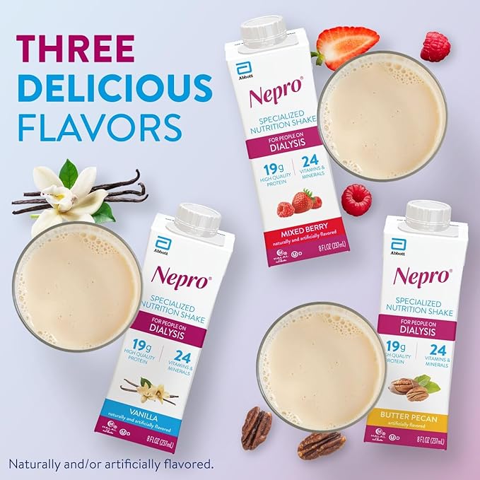 Nepro Liquid Nutrition Homemade Vanilla 8-Ounce Plastic Bottles (Pack of 24)