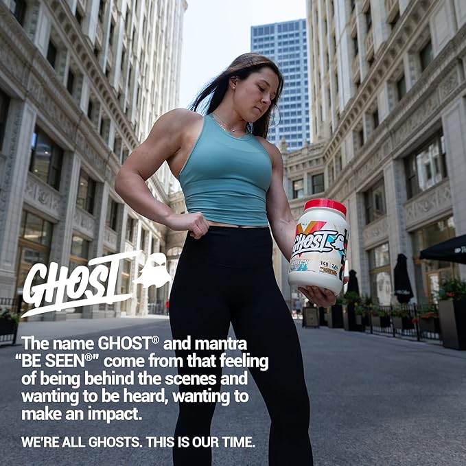 GHOST Whey Protein Powder Peanut Butter Cereal Milk - 2LB 26G of Protein - Whey Protein Blend - ­Post Workout Fitness &amp Nutrition Shakes Smoothies Baking &amp Cooking - Soy &amp Gluten-Free