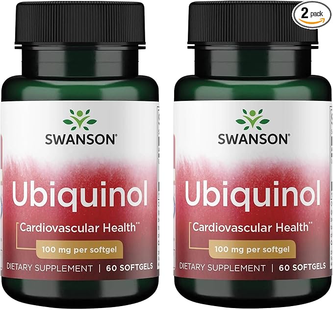 Swanson Ubiquinol 100 mg 60 Sgels (2 Pack)