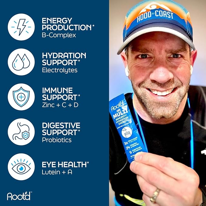 Root'd Prenatal &amp His Multivitamin Powder Bundle with 3X Electrolytes