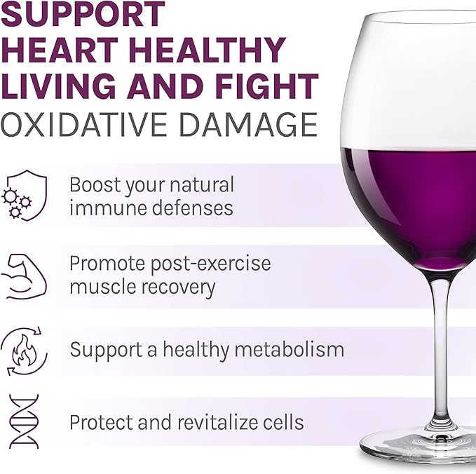 Reserveage Beauty Resveratrol 500 MG Trans-Resveratrol Antioxidant Supplement for Heart and Cellular Health Supports Healthy Aging and Immune System Paleo Keto (120 Capsules 120 Servings)