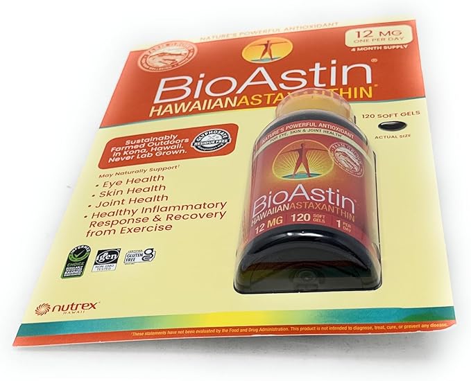 BioAstin Hawaiian Astaxanthin 12 mg 120 Soft Gels